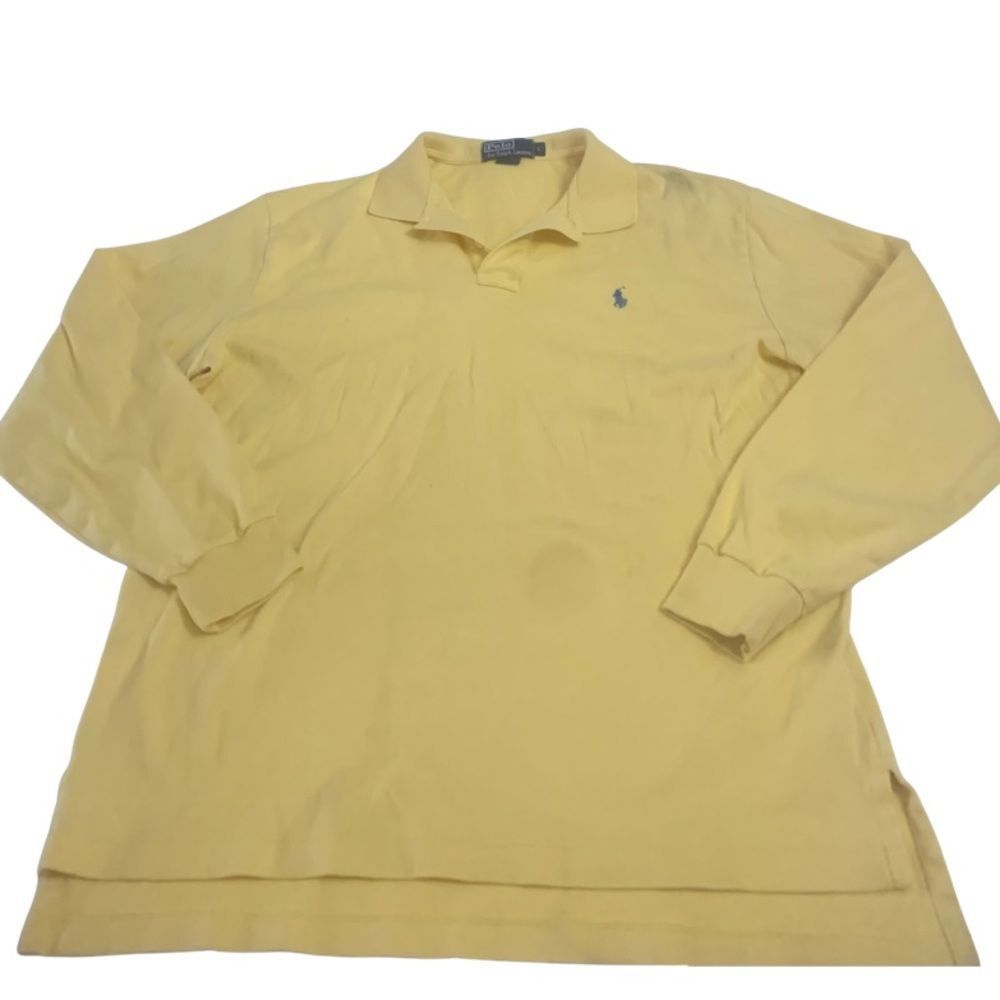 Vintage Yellow Polo Rugby Top